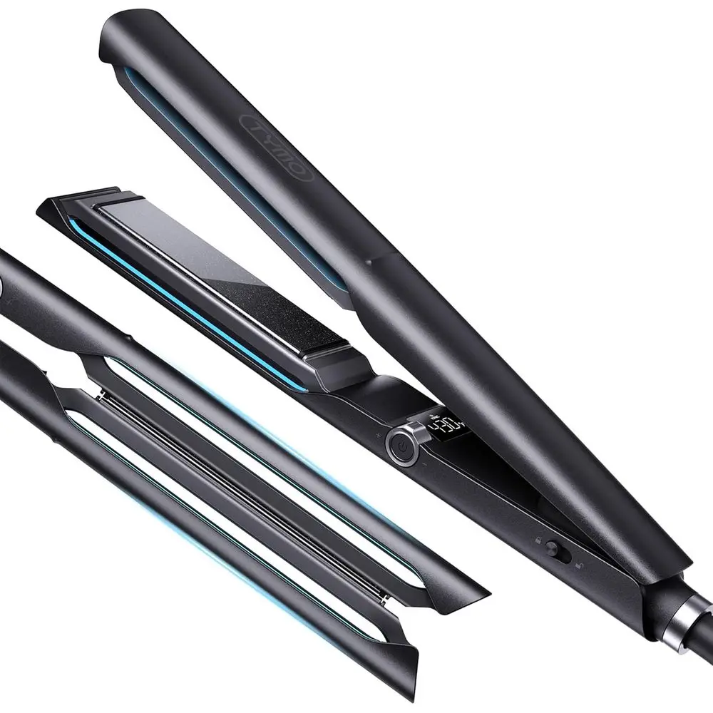 2.0 Inch Professional 2-in-1 Hair Straightener and Curler with Ionic Technology for Sleek and Smooth Styling