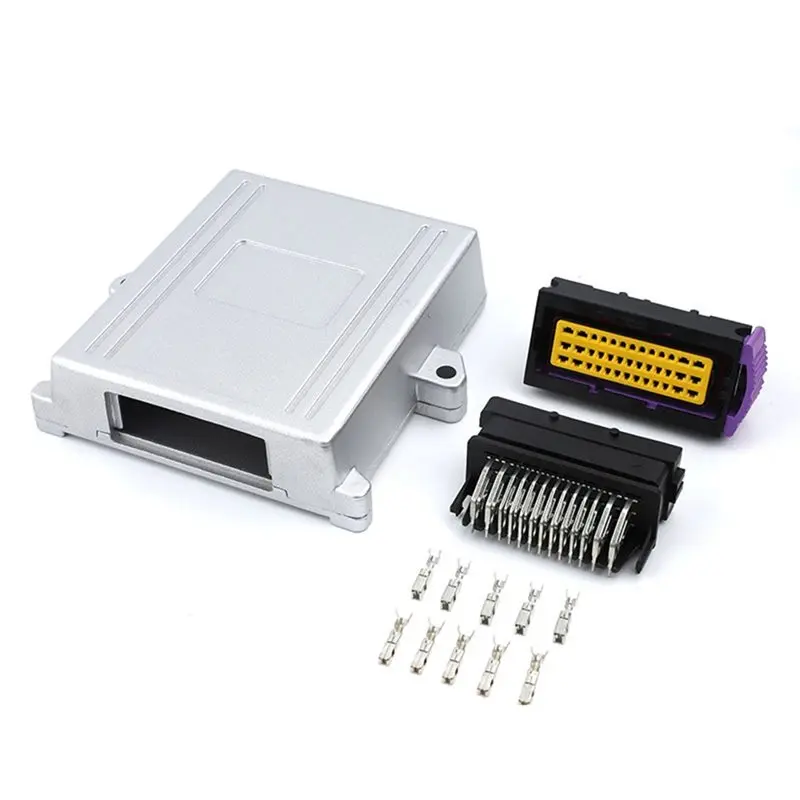 

B27B Aluminum Shell Plug For Car Control Box 39 Pin ECU Box Connector Socket With Terminal For Generator Panel