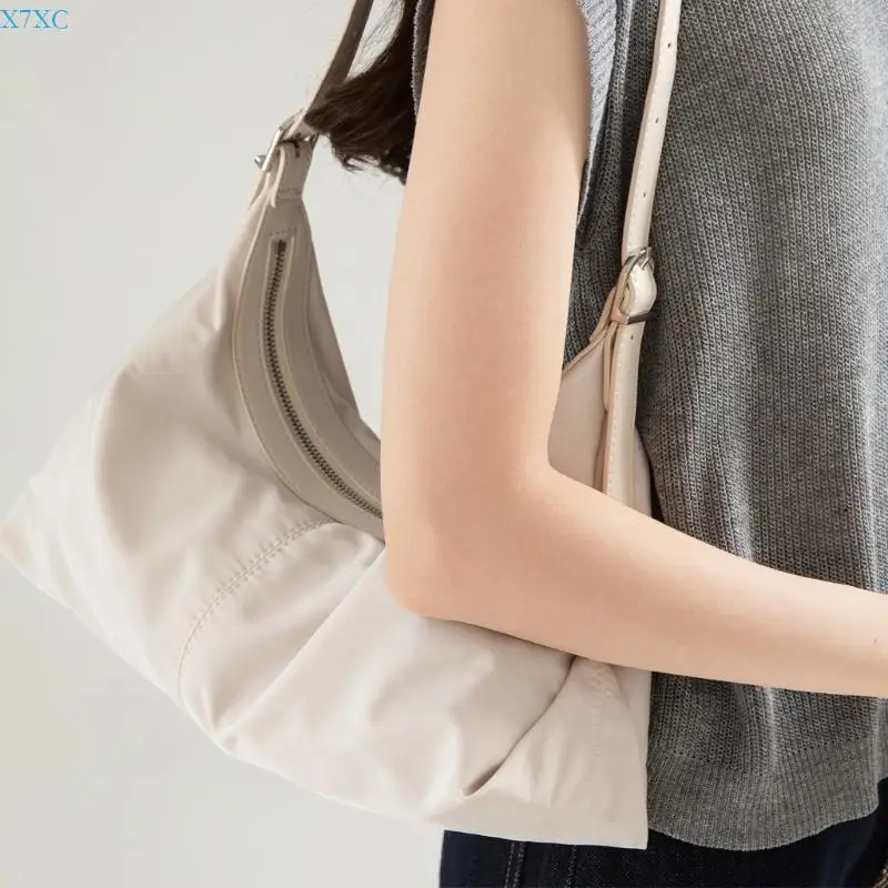 X7XC Practical Everyday Shoulder Bag For Work Errands Roomy Interior Ergonomic Handle Casual Underarm Purse