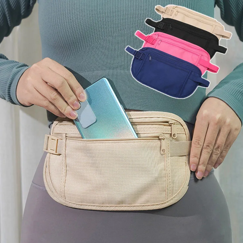 

1PCS Sport Running Wais Bag Invisible Travel Waist Packs Pouch For Passport Money Belt Bag Hidden Security Wallet