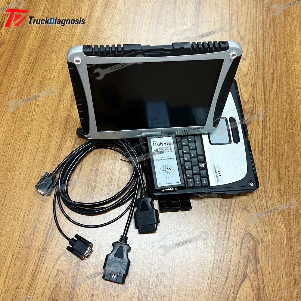 

For Kubota Diagmaster Diagnosis tool Agricultural Machinery Tractor Truck interface Diagnostic Tool and Cf19laptop