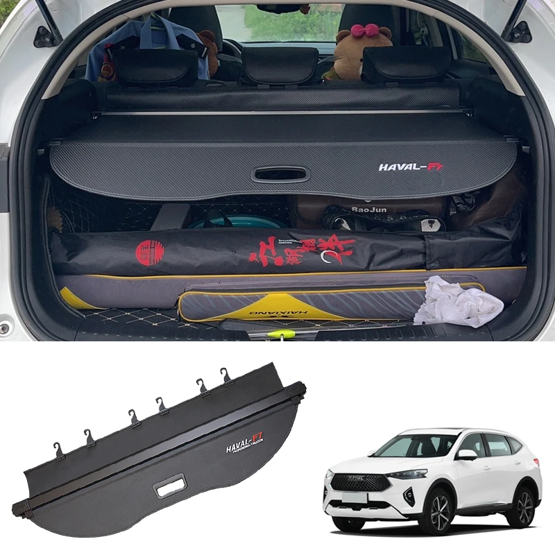 

For haval F7x Cargo Cover Trunk Retractable Parcel Rack Waterproof Shield Privacy Cargo Cover Auto accessories