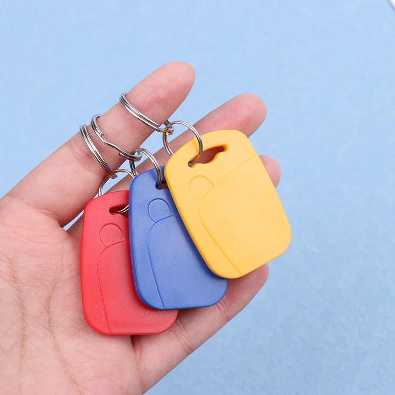 IC + ID RFID Dual 125Khz And 13.56Mhz Keyfobs EM4100 S50 Chip Smart Card Token Key Fob Ring Access Control