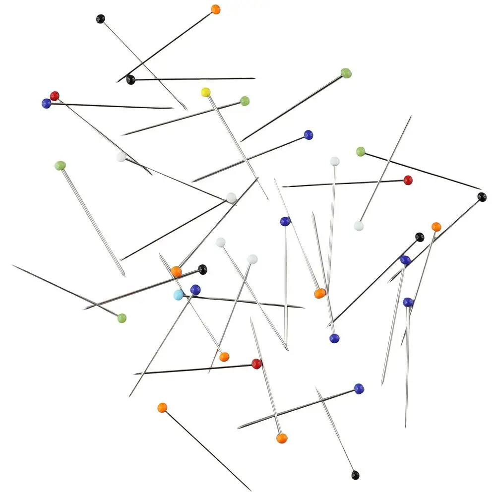 

and Sewing Project Jewelry DIY Decoration Quilting Pins Long 1.5inch Straight Pins with Colored Ball Glass Heads Sewing Pins