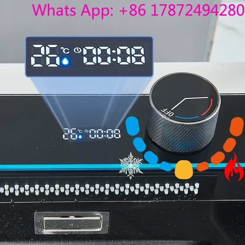 Sink with Faucet Digital Display Large Single Rain 5 Functions System