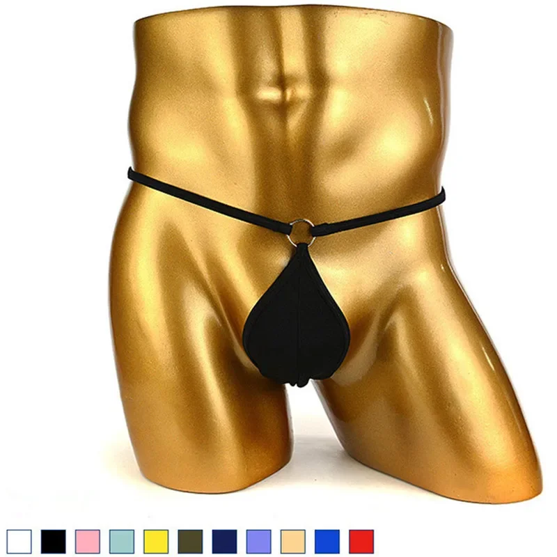 

Sexy Men's Teardrop Tangas G-string Man Male Swimwear Thongs Gay Mini Micro Bikini Panties T Back Exotic Lingerie Underwear