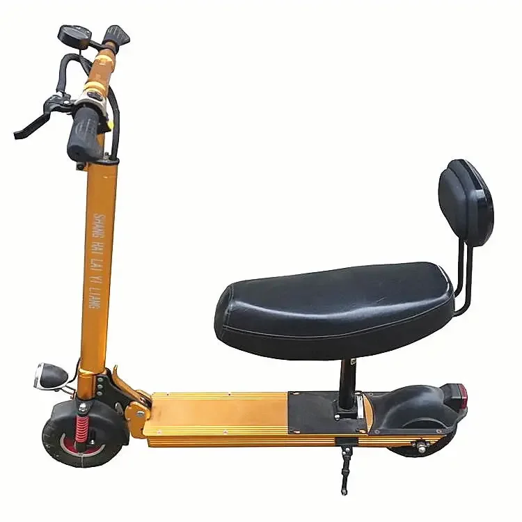 Small Dolphin Chinop Electric Scooter Modified with Double Seat Cushion Seat Tube Seat Rod Saddle Foldable