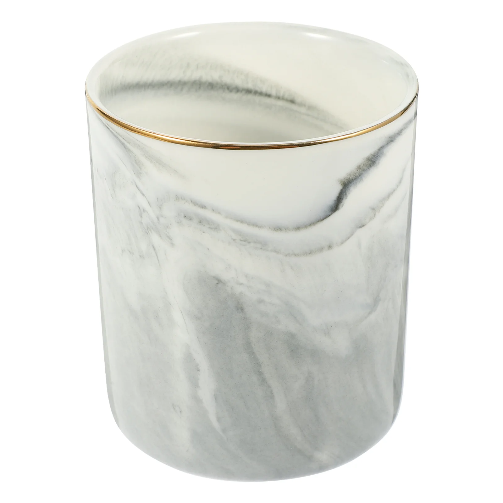 

Ceramic Marbling Pen Organizer Large Space Multi-Function Makeup Holder Decorative Brush Holder Home Supply Accessory