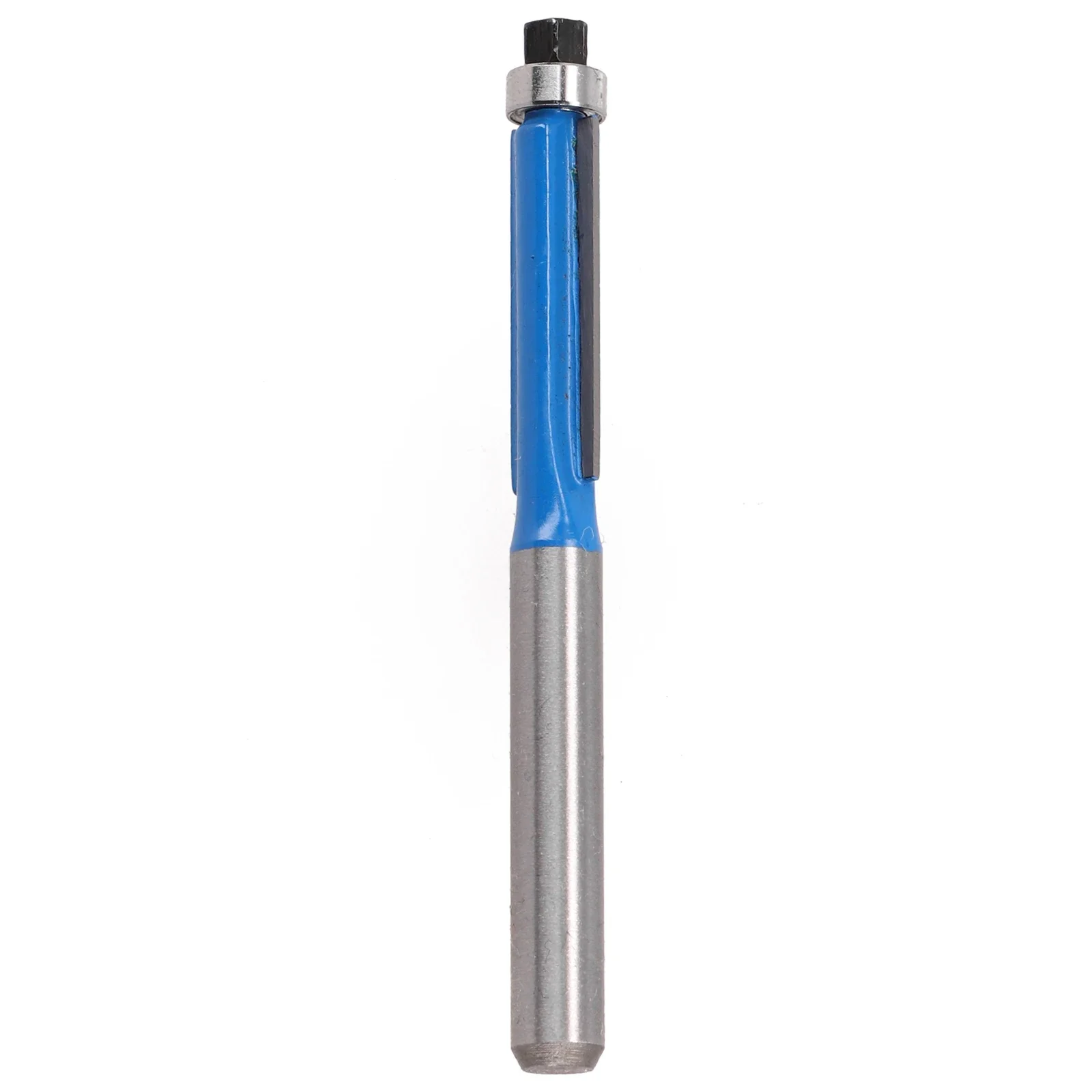 

Blue Silver Smooth Alloy Steel Router Bit Trimming Blade For Wood Edge Cutting Router Bit Top Bearing Router Bit