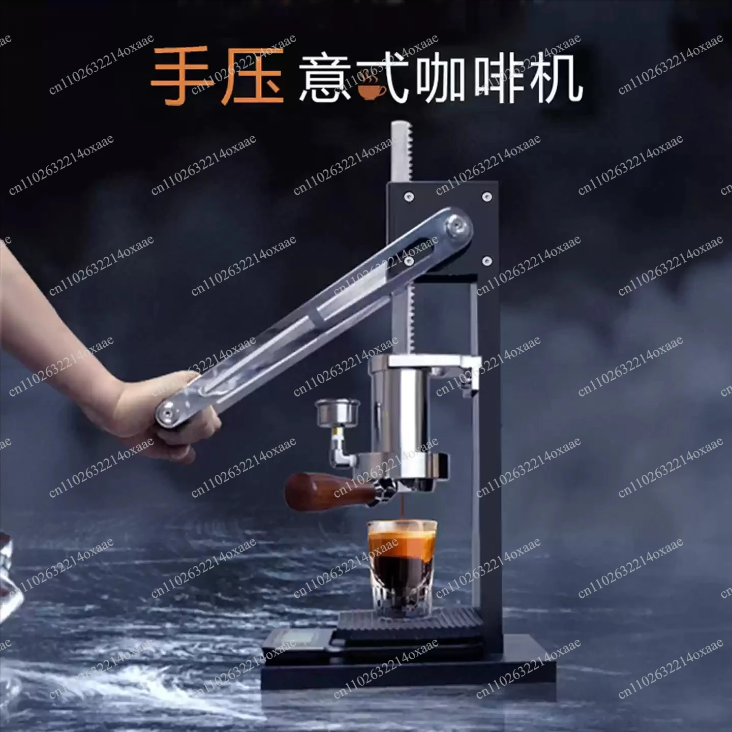 

Handheld Espresso Maker with Pressure Gauge, Lever Manual Coffee Machine Unplugged for Home and Travel