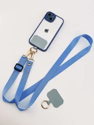 Adjustable Crossbody Cell Phone Strap Anti-lost Lanyard Necklace Cord with Universal Gasket for All Mobile Phone Case Pendant