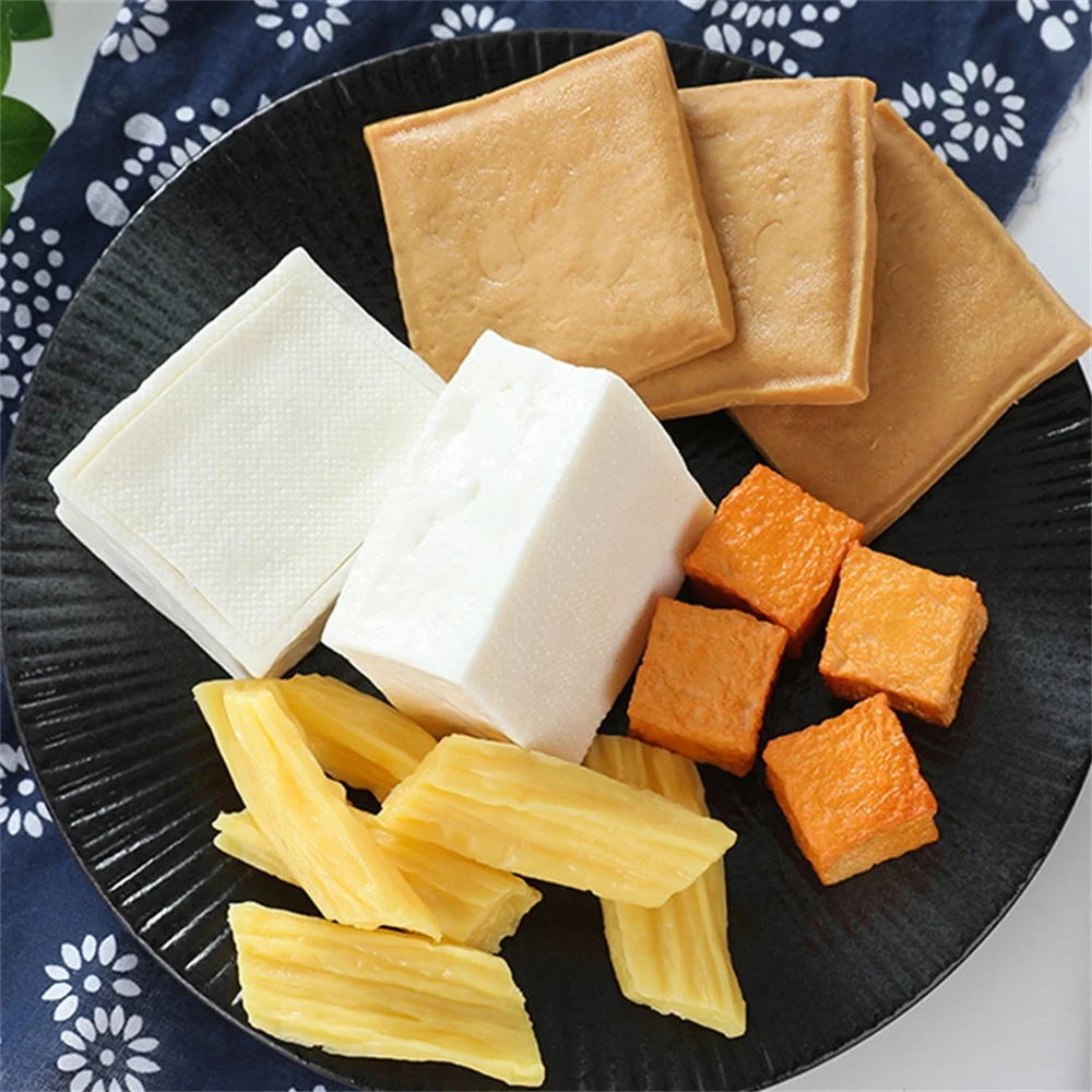 Cubos de tofu, accesorios de comida Artificial, hotel, restaurante, comedor, salón, decoración de armario de cocina, modelo de frijol falso de simulación