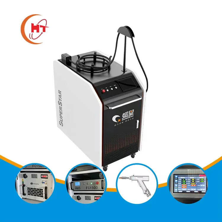 ポータブルファイバーレーザー溶接および洗浄機,3 in 1,ハンドヘルド,3000w