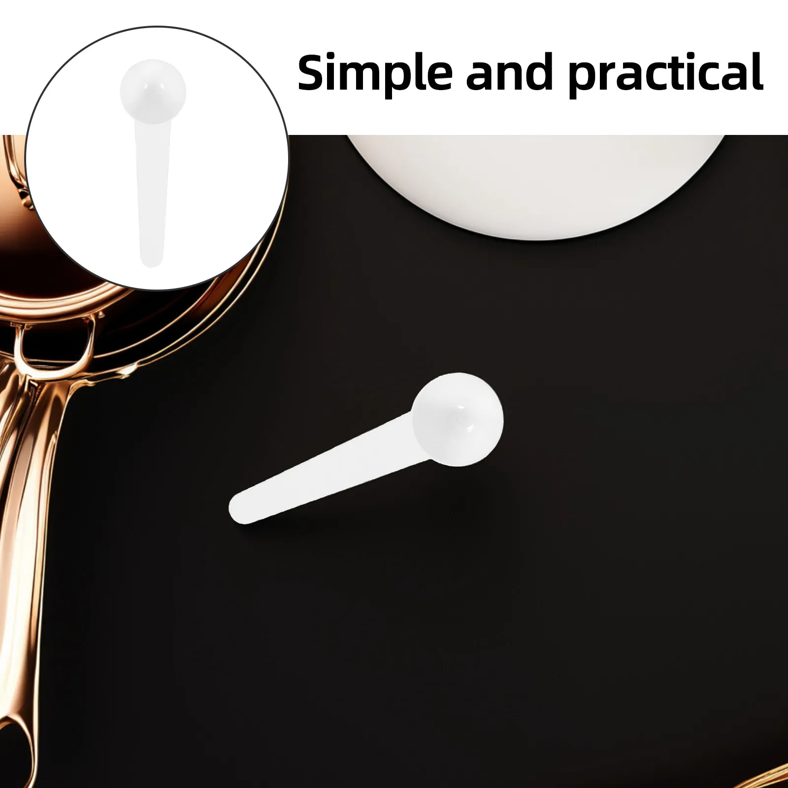 4Pcs Plastic Measuring Spoons Set Ergonomic Long Handle Scoop for Coffee Protein Milk Powder Formula Flour Salt Tea Sugar - view 6