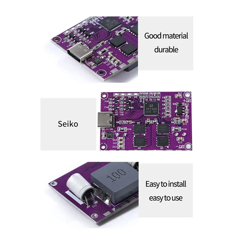 IP2368 Bidirectional 100W Fast Charging Module Buck-Boost Type-C Interface 4S Lithium Battery Fast Charging Board