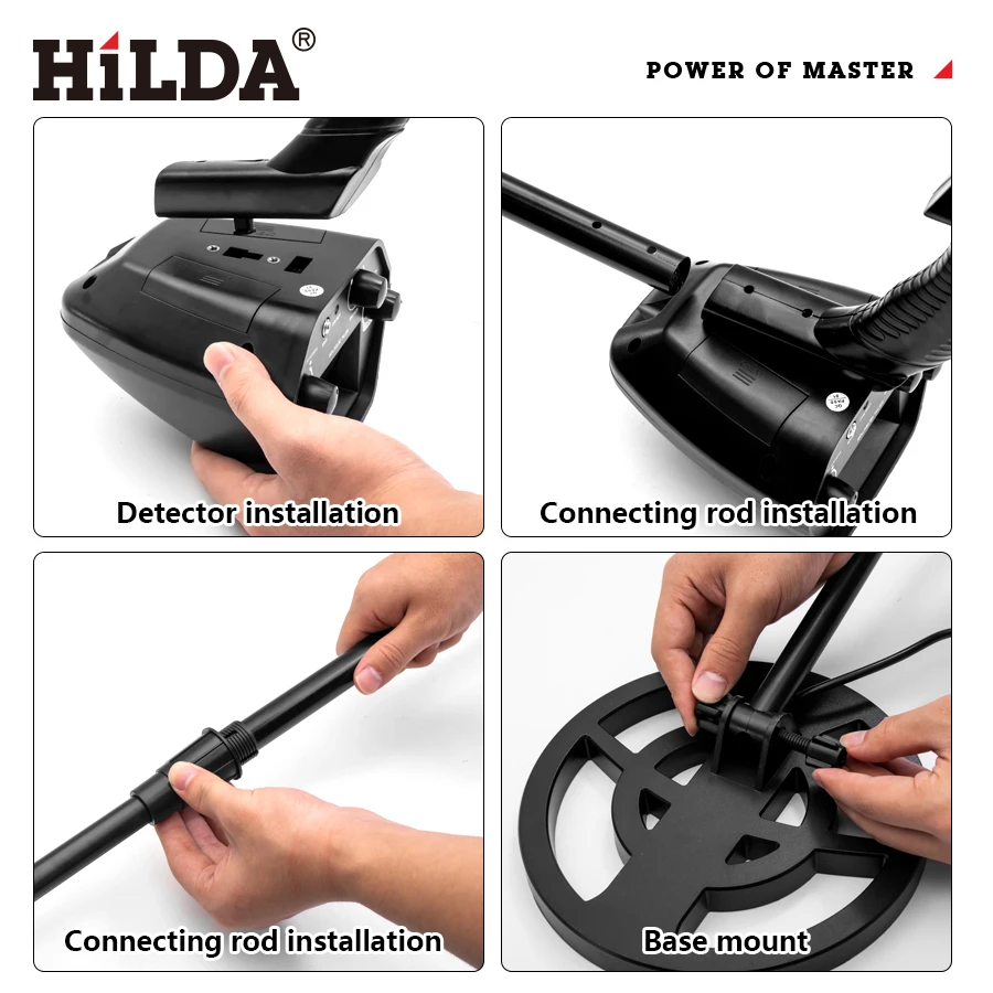 HILDA GTX5030 Metal Detector Underground Pinpointer Metal Detectors Finder Gold Digger Professional Metal Detection Instrument