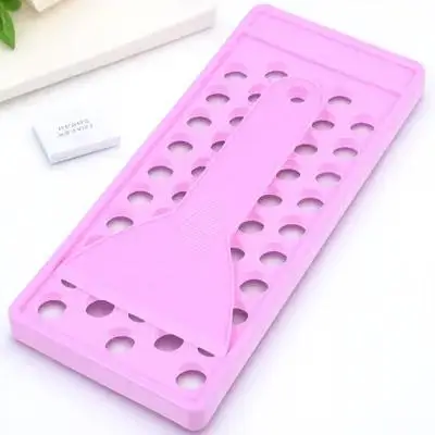 1Set 50 Holes Filling Tray Lip Balm Containers Professional DIY Kit Spatula Smooth Out Lip Gloss Sunscreen 50 Holes Filling Tray