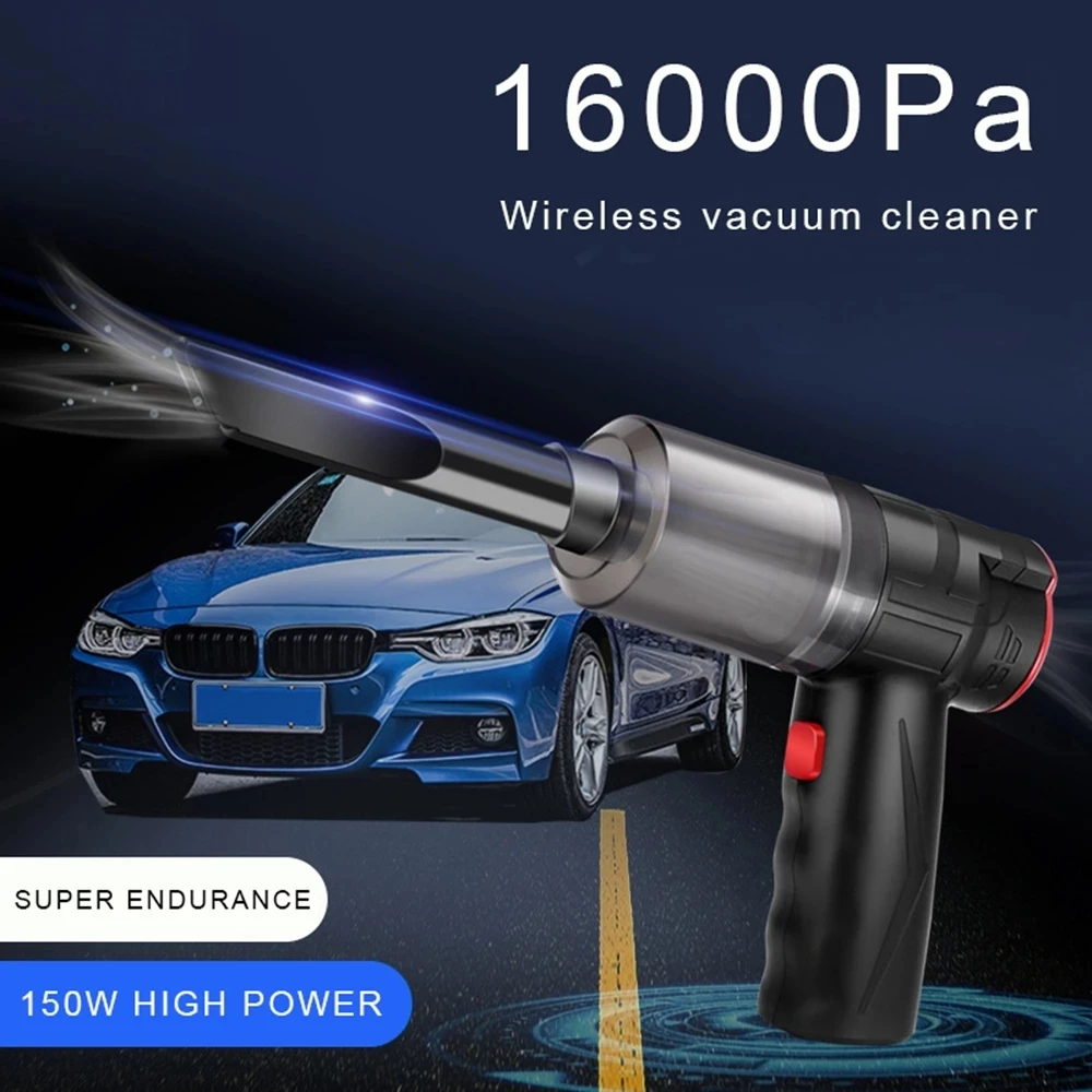 Portable Car Vacuum Cleaner Wireless Handheld Vacuum Cleaner 16000Pa For Car Strong Suction Vacuum Cleaner and Air Blower 2in1