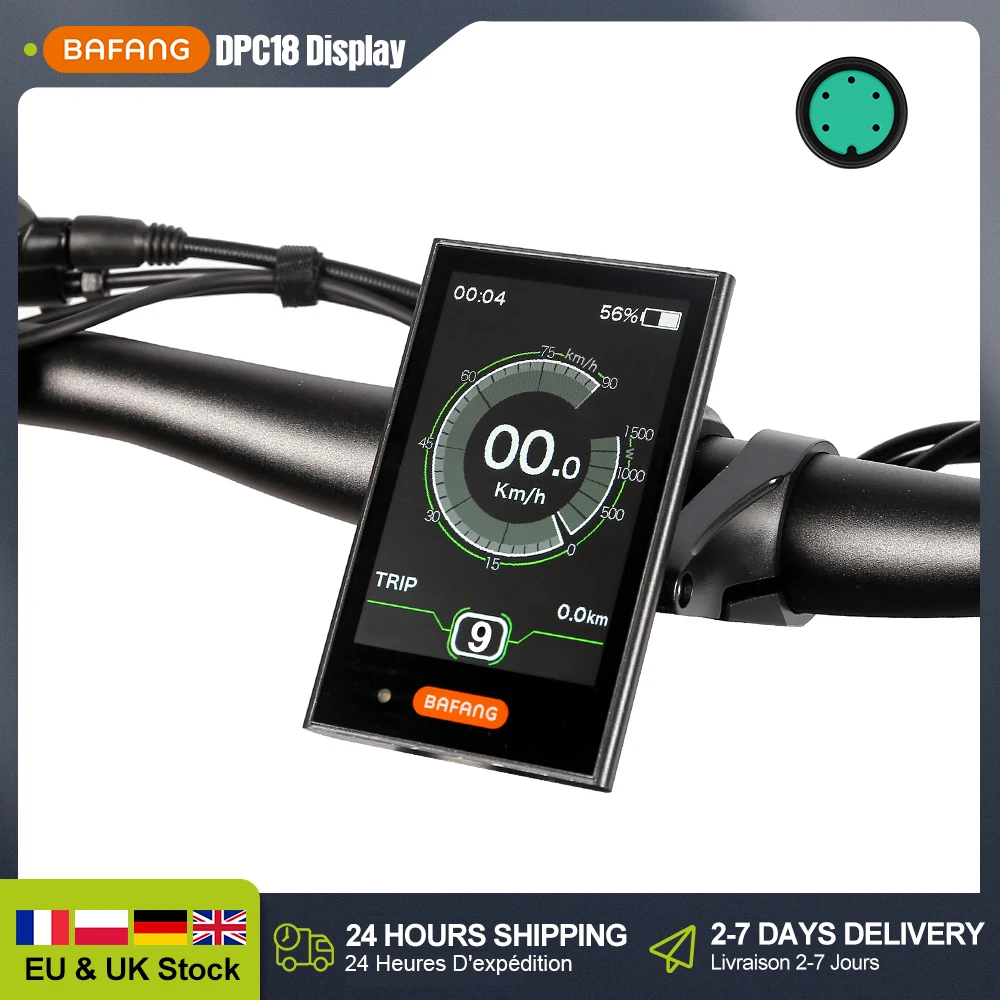 BAFANG Original DPC18 eBike Display 0-5 / 0-9 PAS Electric Bicycle Computer For Bafang Motor Conversion Kit 5PIN Female UART