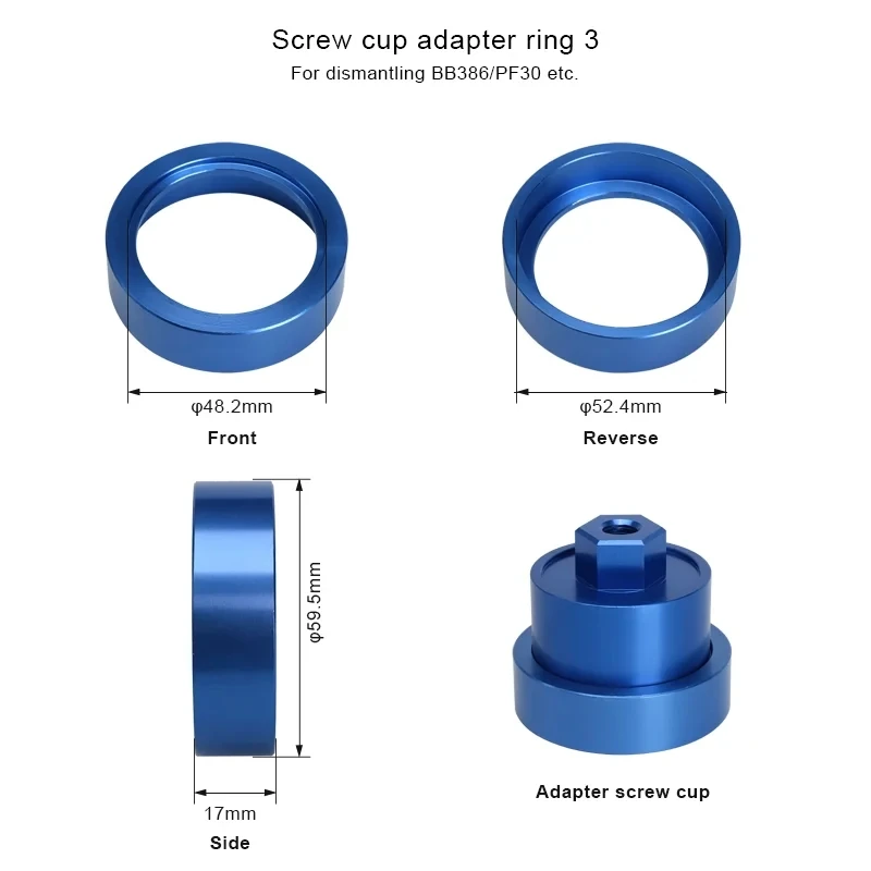 Fahrrad Tretlager Lager Entfernen Installieren Werkzeug Für MTB Rennrad BB Drücken Fit 24mm 30mm BB86 BB30 BB92 PF30 Reparatur Kit – Detail 8
