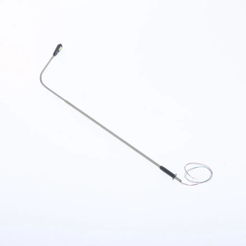 Model Street Light Prop Metal HO OO LED Lamp Posts for Building Micro Lights Railway Display
