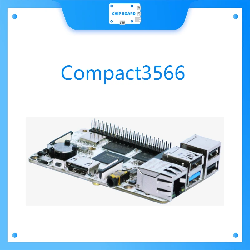 Compact3566 (Façades Rockchip RK3566-Cortex-A55 à cœur, 1.8 GHz)