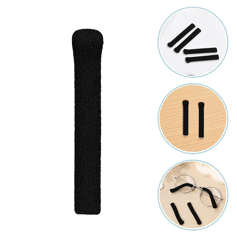 

3Pairs Eyeglass Arm Tip Sleeves Knitted Anti-Slip Soft Ear Protectors for Glasses Temple Retainers Comfortable Pad