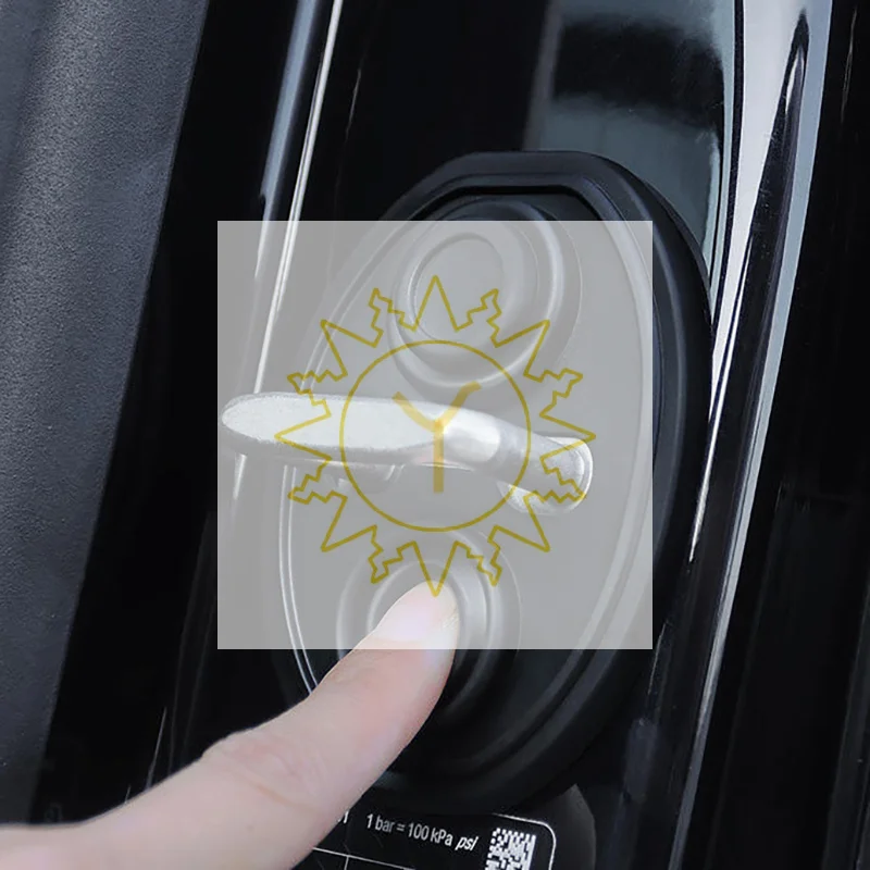 1/4 Piezas Amortiguadores de Silicona Antichoque para Puertas de Coche, Cubiertas Protectoras Silenciadoras, Accesorios para Cierres de Puerta de Coche