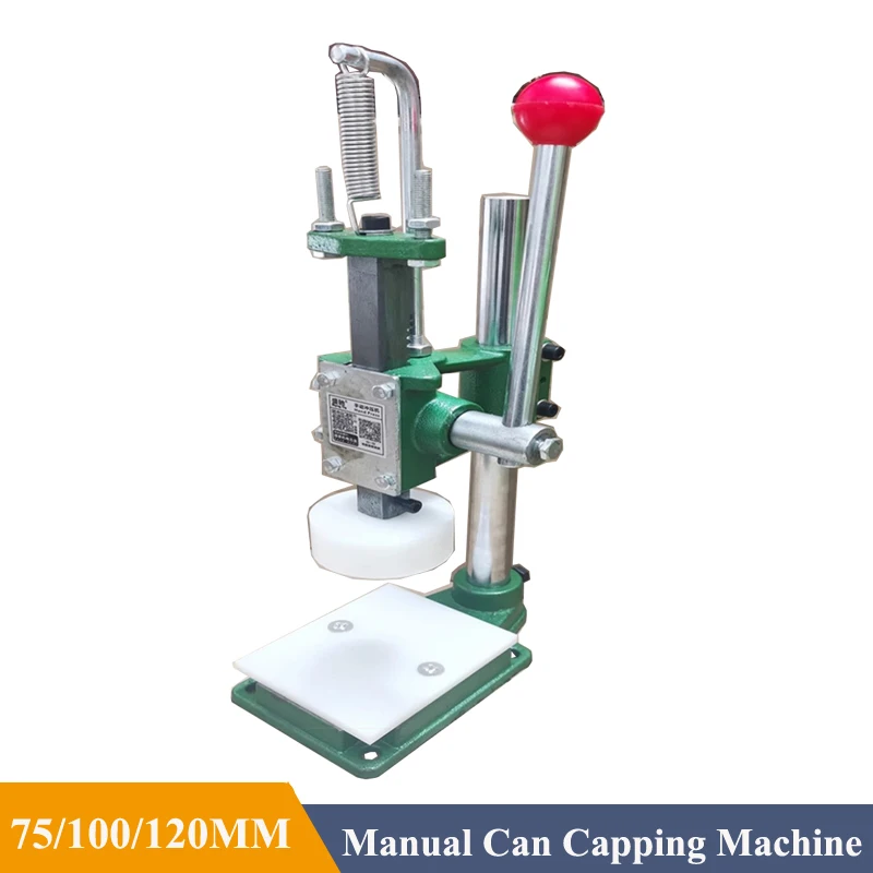 75/100/120MM Manual Tinplate Drum Capping Machine Paint Drum Flat Press Iron Drum Sealing Machine Caviar Jar Capping Machine