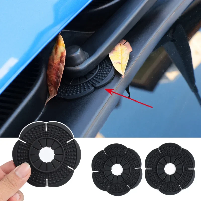 Universal Car Wiper Hole Dustproof Cover Windshield Wiper Silicone Protective Cover Debris Leaves Protection Sleeve Accessories