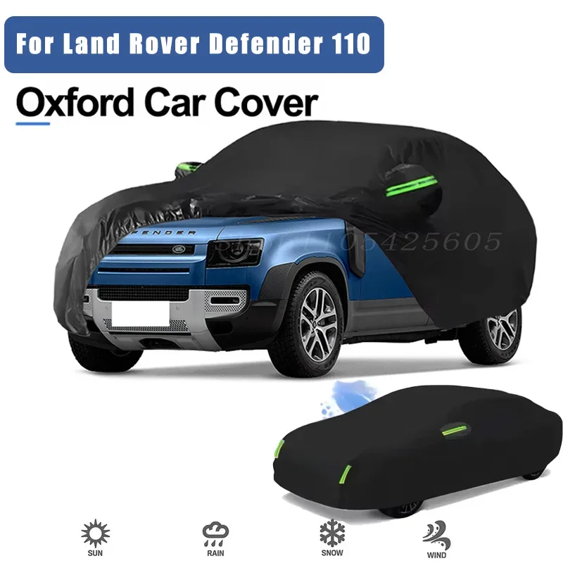 For Land Rover Defender 110 Oxford Cloth Full Car Cover Outdoor Waterproof Dustproof Anti UV Sun Snow Protection Exterior
