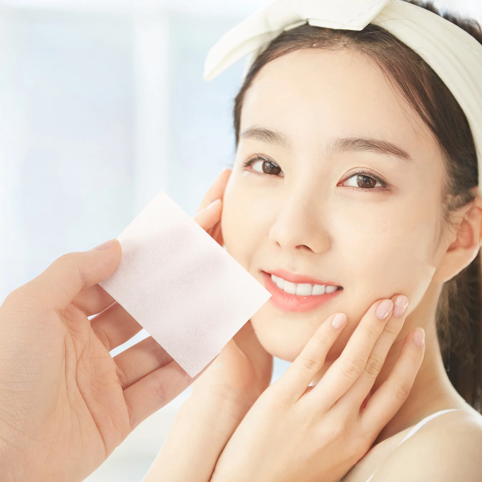 20パックのコットンパッド、フェイストナー、メイク落とし、優しい肌吸収パッド、刺激のないメイク落としパッド、コットンパッド