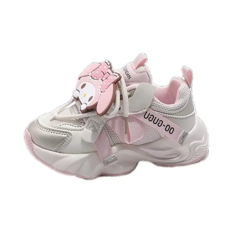 My Melody Anime Kawaii Sanrio Girly Heart Princess Sports Shoes Spring Summer Cute Children Casual Sneakers Gifts for Kids