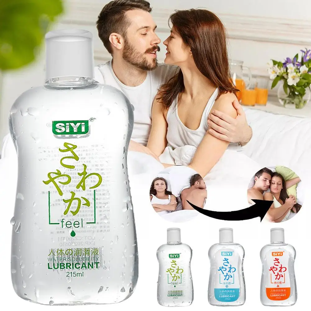 Human Lubricant Gel 215ml Water-Soluble Personal Lubricant for Adults Long-Lasting Smooth Ice-Like Oil Intimate Moisturizer