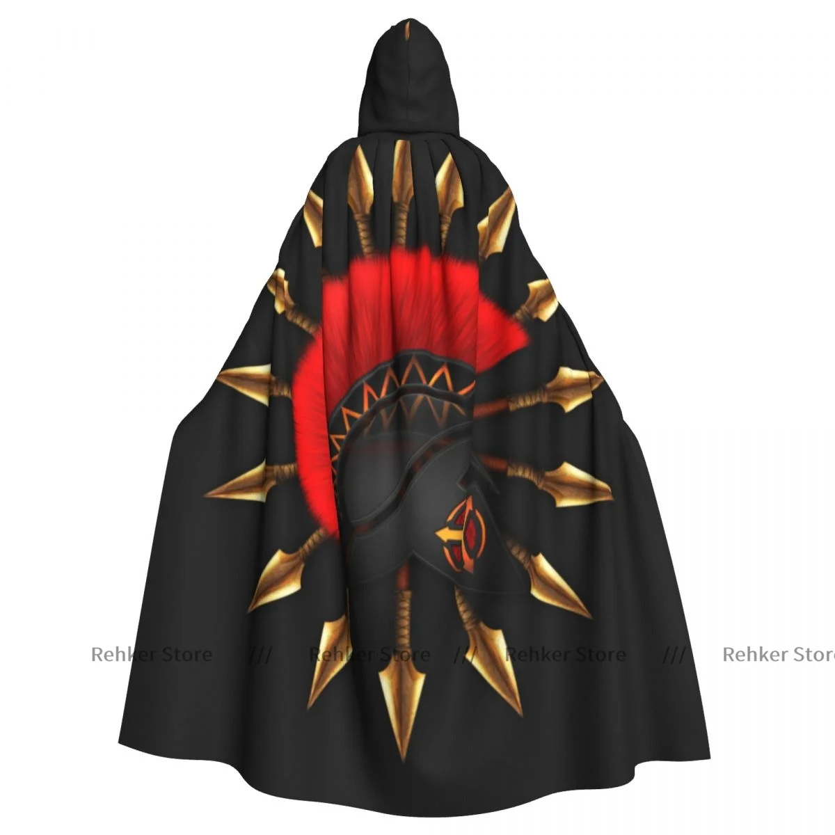 

Shlem Chernyiy Hooded Cloak Coat Halloween Cosplay Costume Vampire Devil Wizard Cape Gown Party