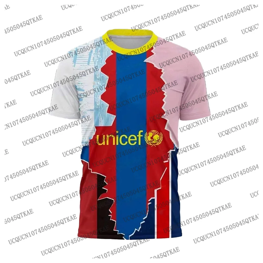 2025 الرجال ميسي خاص توقيع مشترك قصيرة الأكمام قميص كرة القدم الشباب تدريب كرة القدم موحدة تنفس جيرسي الشاطئ التي شيرت