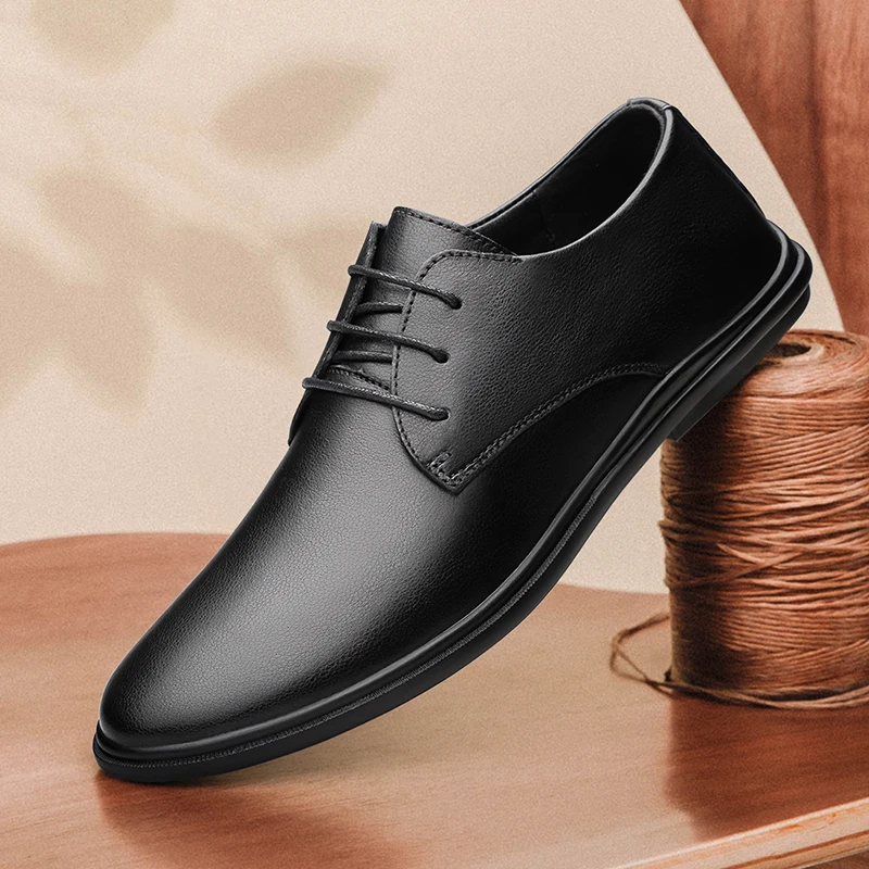 Vestido masculino sapatos casuais de alta qualidade britânico negócios sapatos de trabalho masculino outono sola macia confortável sapato de festa tênis