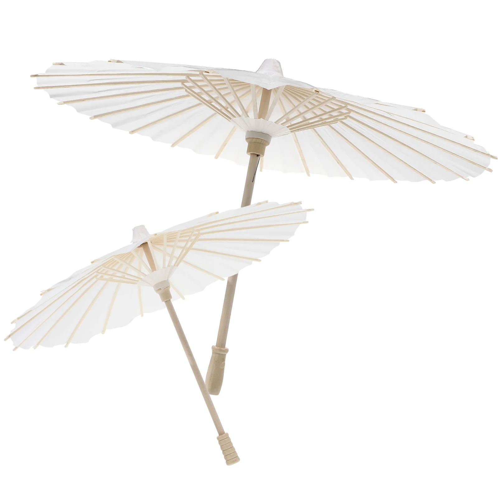 

4Pcs DIY Paper Umbrella Blank Design Stage Performance Handicraft Lightweight Portable Decoration Paper Umbrella