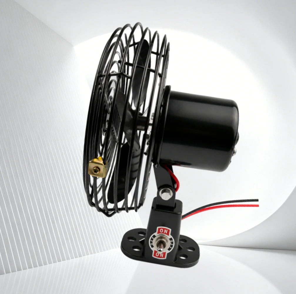 For Most Cars Trucks RV Boats Camper Vans and Buses 6 inch / 8 inch Car Cooling Fan With Wired Switch Control Unit 12 V DC