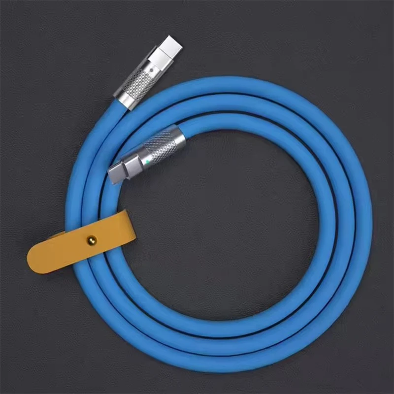 120W 6A Kabel Super Schnelles Laden PD Typ-C Flüssigsilikonkabel 1M 1,5M 2M Kabel C zu C Schnellladekabel für Xiaomi iPhone