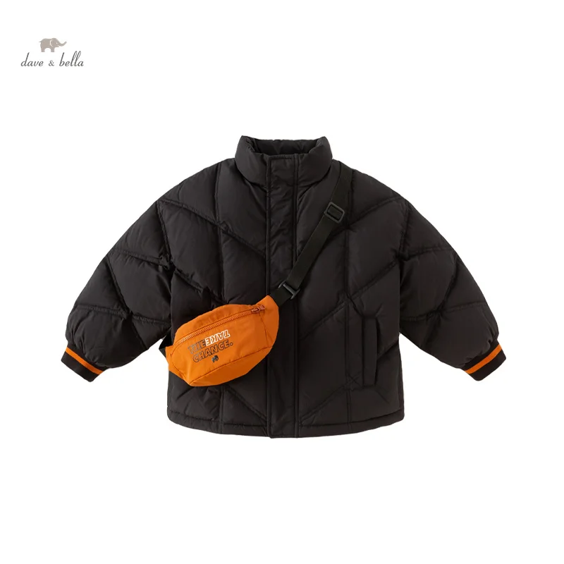 Dave Bella Children Boys Down Jacket 2023 Winter New Fashion Casual Water Proof Oil Proof Antifouling Short Overcoat DK4238199