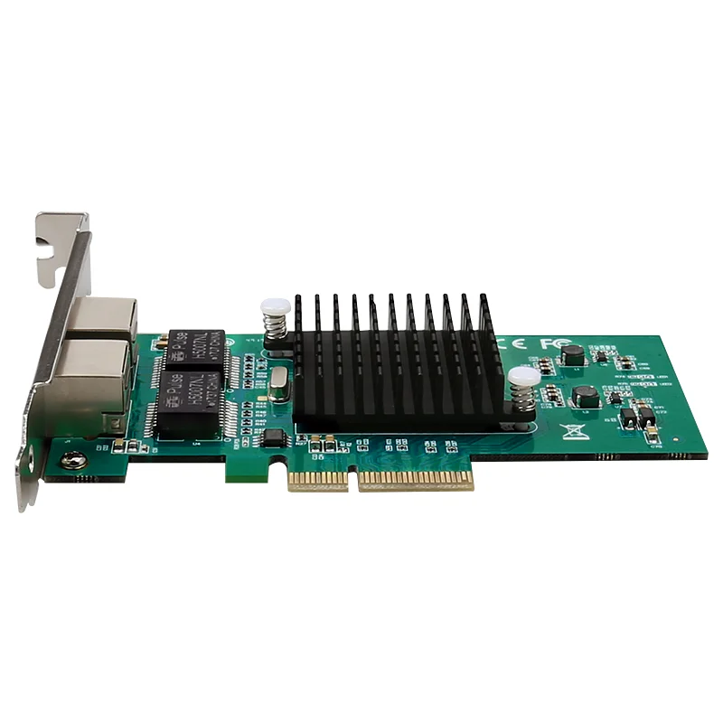 DIEWU RJ45 Lan Network Gigabit 10/100/1000Mbps 1G 82576 PCIe 4x Server Mini Lan Card