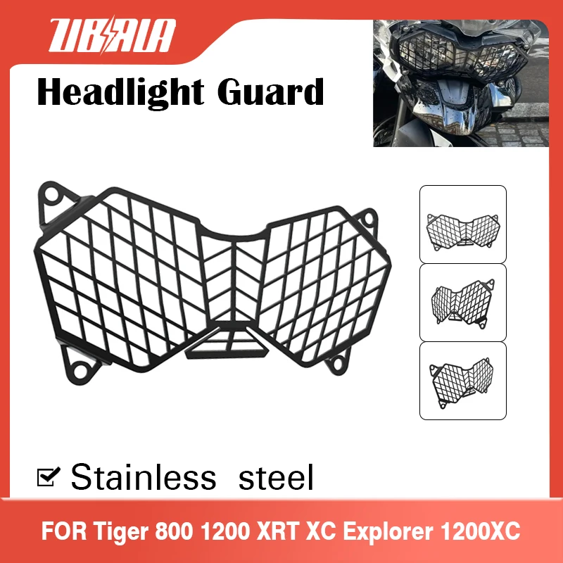 

FOR Tiger 800 XC 2010-2017 Explorer 1200 2012-2017 Motorcycle Accessories Headlight Guard Protection Cover Grill Protector