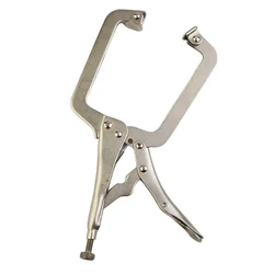 1pc 9inch C Clamp Metal Face Clamps Welding Steel Clamps Vise Grip Locking Welding Pliers Woodworking Wood Tenon Locator Tool