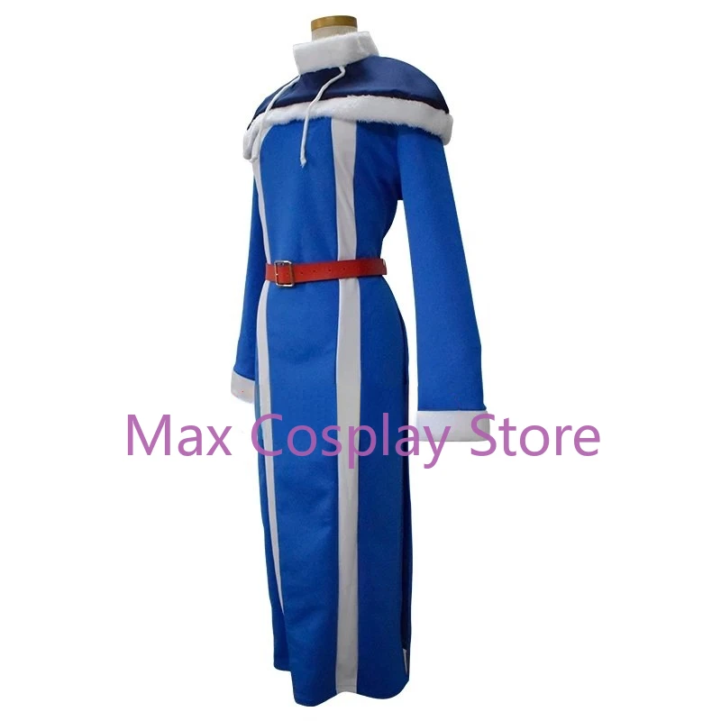 Max Anime Juvia Lockser Cosplay Costumes pour hommes et femmes, ensemble complet et chapeau, tenue bleue, robe, châle, perruque, Halloween YW