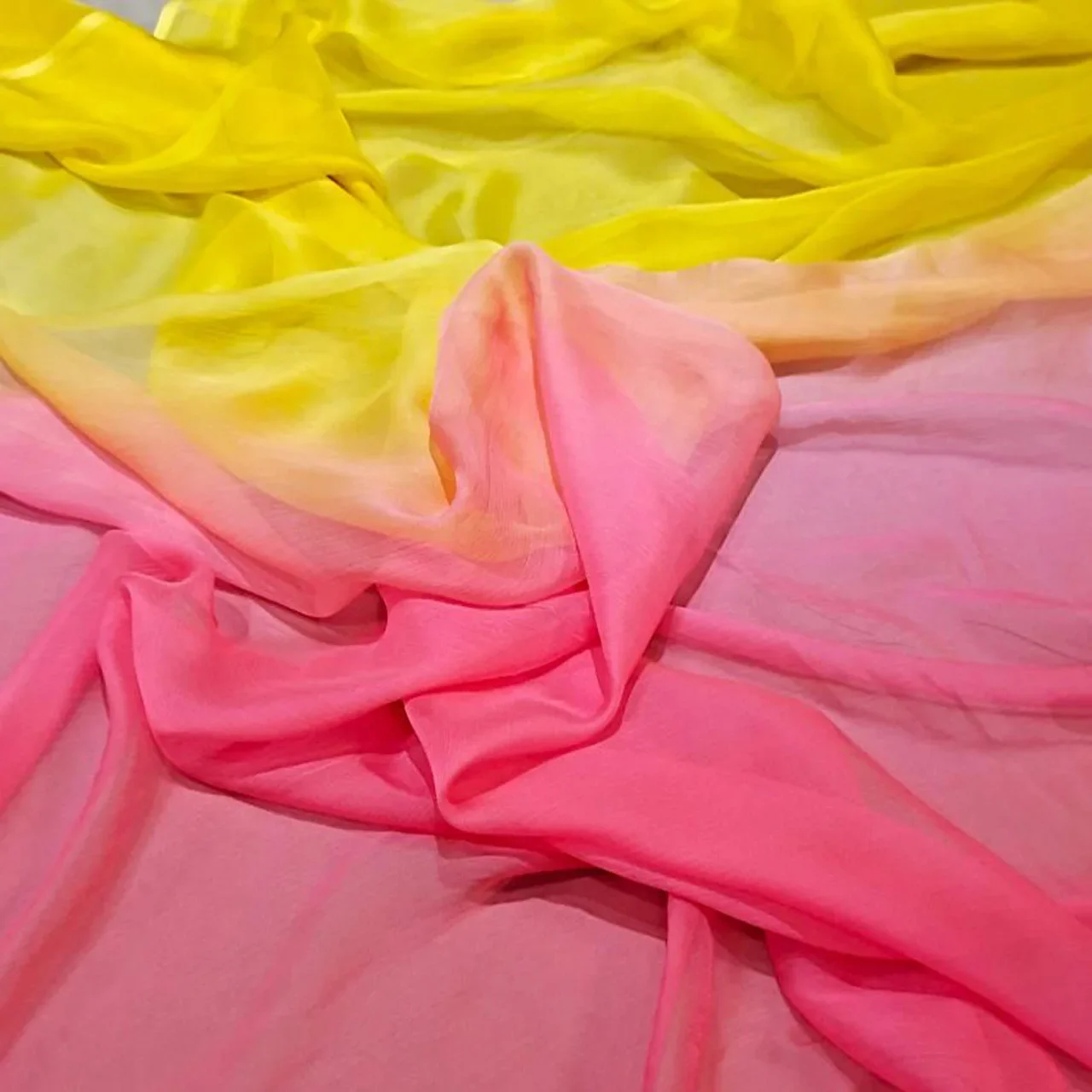 

On Sale 3 Yards Pure Silk Chiffon Fabric Width 135cm Soft 6mm Dress Scarf DIY Sewing Material