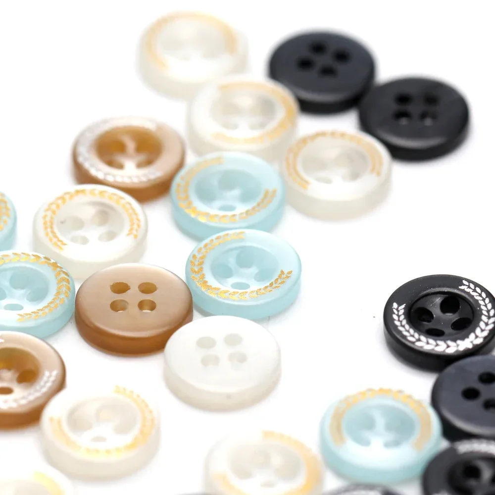 DOTOLLE 9/10/11mm Classical Transparent Resin Shirt Buttons For Sewing Kids Blouse Polo Cuff Collar Small DIY Crafts Wholesale