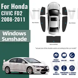 Per Honda CIVIC Tipo R FD2 FD3 2005-2011 Tipo-R Magnetico Auto Parasole Parabrezza Anteriore Tenda Lunotto Laterale Posteriore Sun Shades Shiel