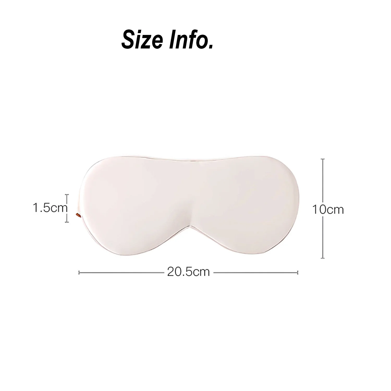 Double-Sided Silk Sleep Eyeshade Light Blocking Breathable Travel Eye Mask Protective Safety Goggles for Comfortable Slumber