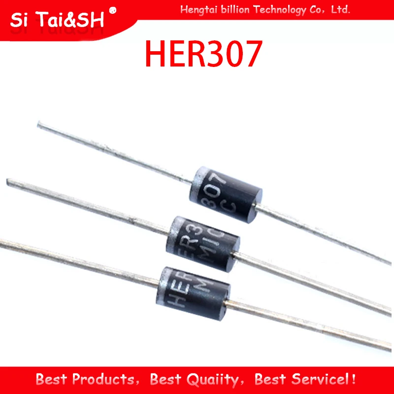 100pcs Rectifier Diode 3A 800V DO-41 HER307